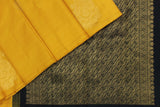 Golden Shower Yellow Colour, Kanchipuram Designer Soft Silk Saree.
