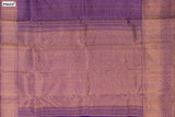 Violet Colour, Kanchipuram Bridal Designer Tissue Silk Saree.