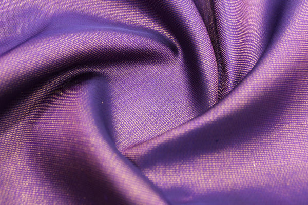 Violet Colour, Kanchipuram Bridal Designer Tissue Silk Saree.