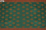 Peacock Green Colour, Tussar Silk Saree.
