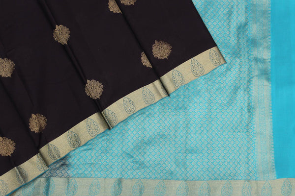 Coffee Brown Color, Kanchipuram Soft Silk Saree