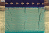 Indigo Colour, Kanchipuram Designer Soft Silk Saree.