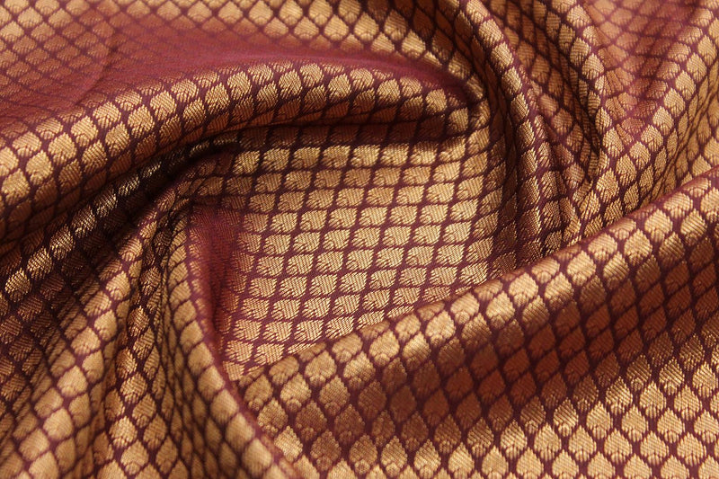 Maroon Colour, Kanchipuram Designer Soft Silk Saree.