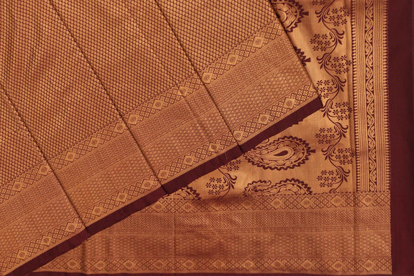 Maroon Colour, Kanchipuram Designer Soft Silk Saree.