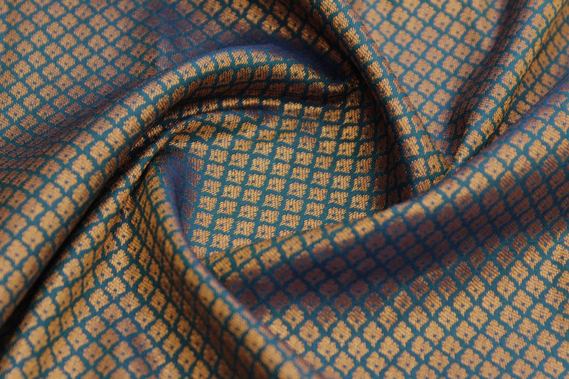 Star command Blue Colour, Kanchipuram Designer Soft Silk Saree