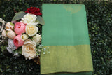 Mint Green Colour, Kanchipuram Designer Soft Silk Saree.