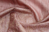 Crepe Pink Colour, Jute Silk Saree.