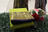 Sheen-Green Color, Kanchipuram Soft Silk Saree.