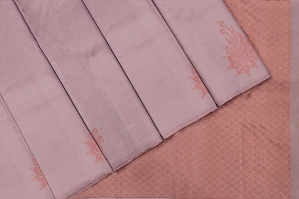 Lilac Colour, Kanchipuram Designer Soft Silk Saree.