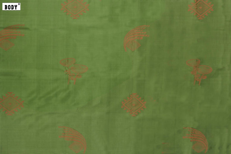 Pista Green Colour, Kanchipuram Designer Silk Saree