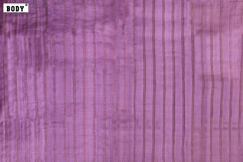 Violet Lotos Colour, Tussar Silk Saree.