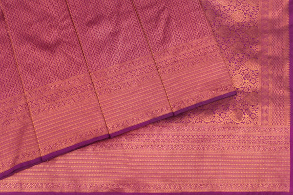 Moonlight Purple Color, Bridal Designer Silk Saree.