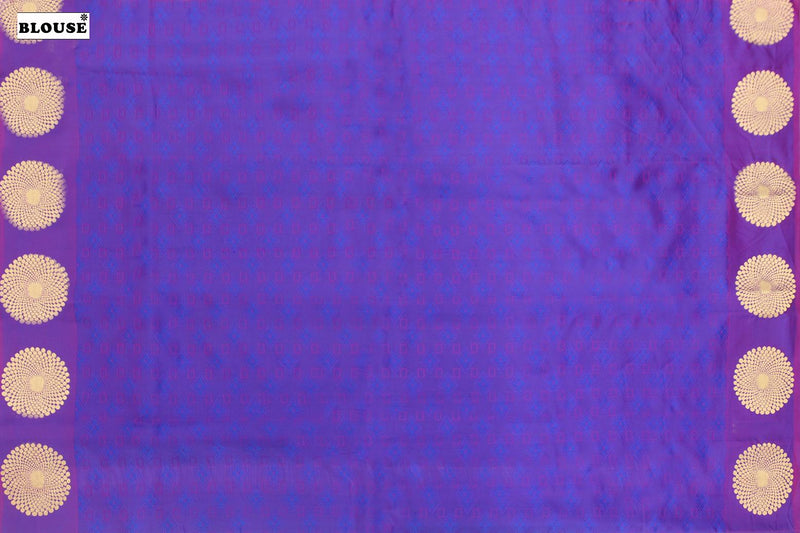Royal Purple Colour, Kanchipuram Designer Silk Saree