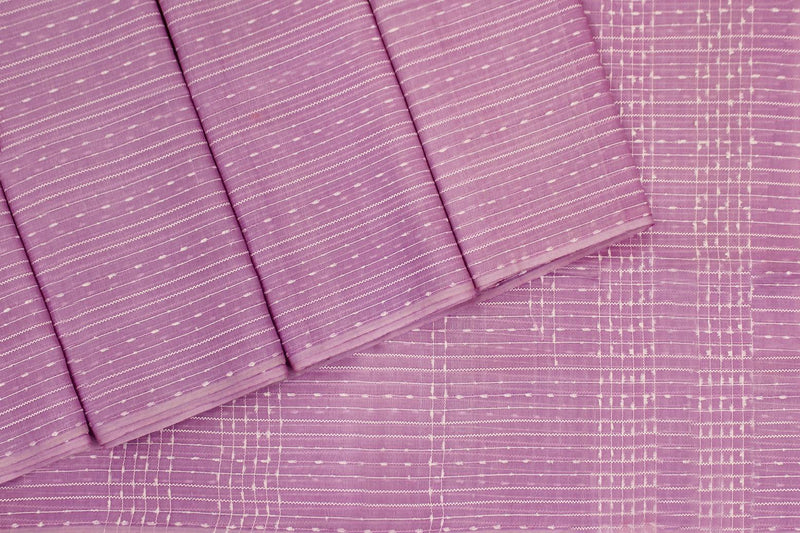 Pinkish Lavender Colour, Tussar Silk Saree