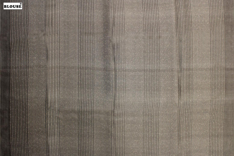 Gray Colour, Tussar Silk Saree.
