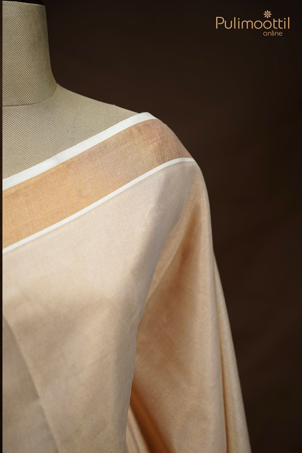 Top-right angled view of mannequin wearing [garment type], showcasing fabric drape and side silhouette.