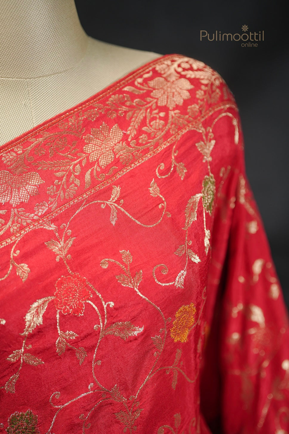 Red Colour Banarasi Saree