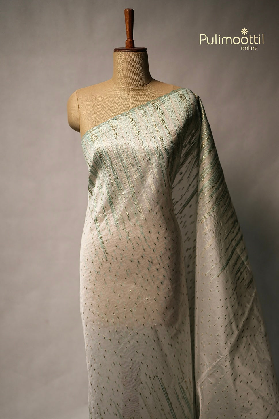 White Colour Turkish Organza Saree