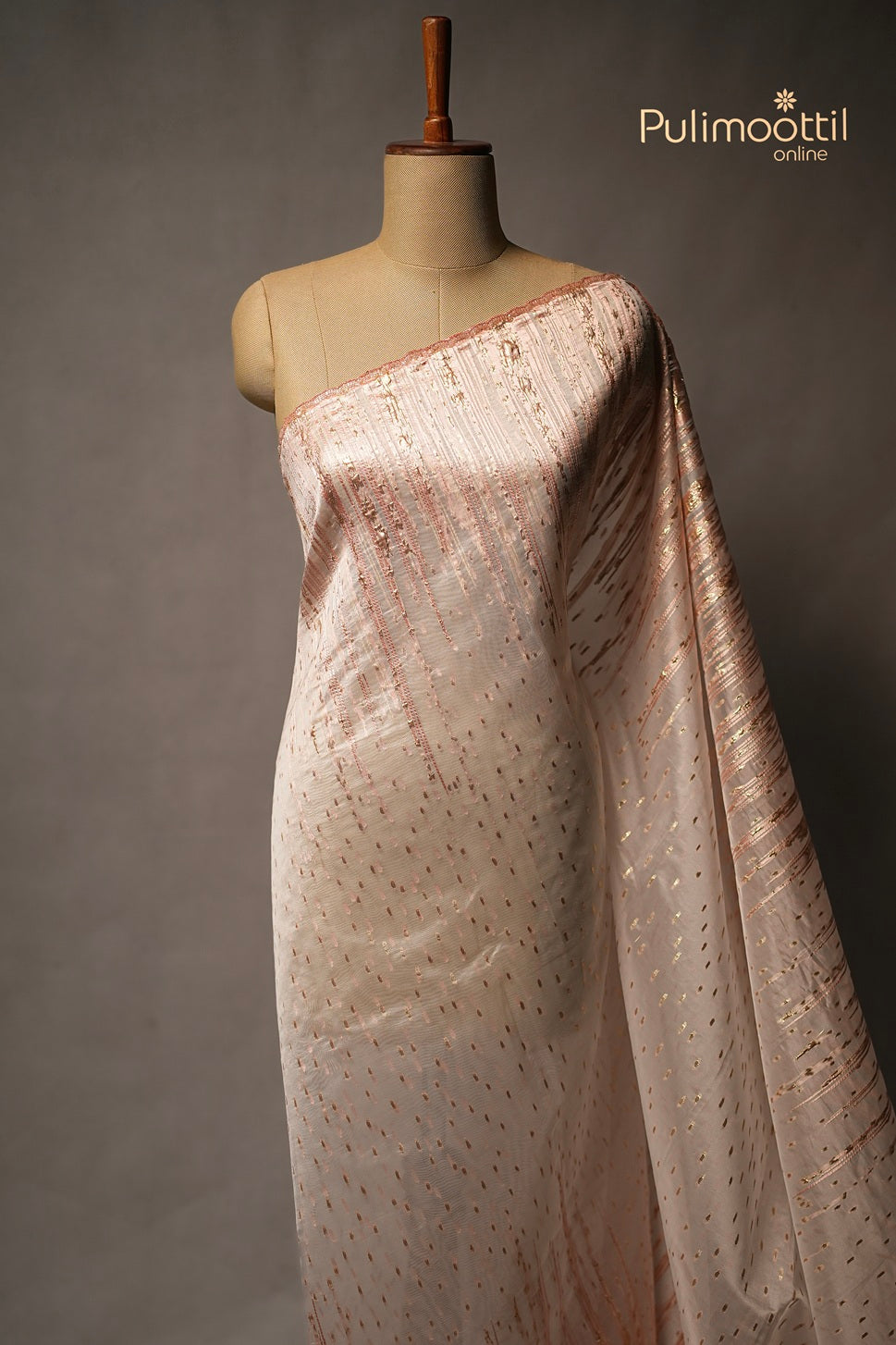 White Colour Turkish Organza Saree
