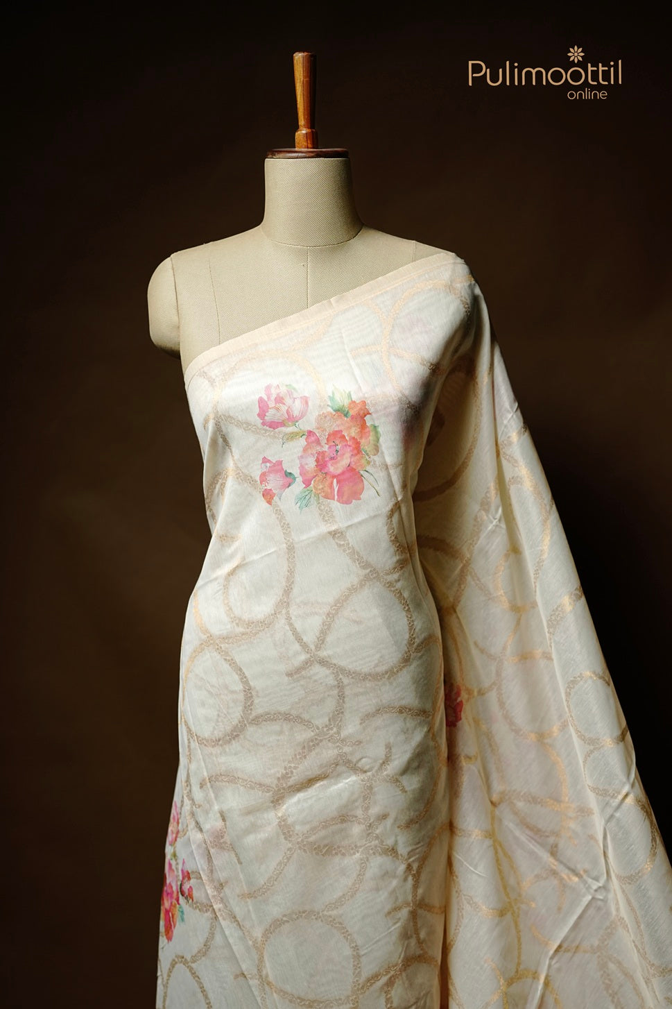 Off White Colour Traditional Fancy Saree
