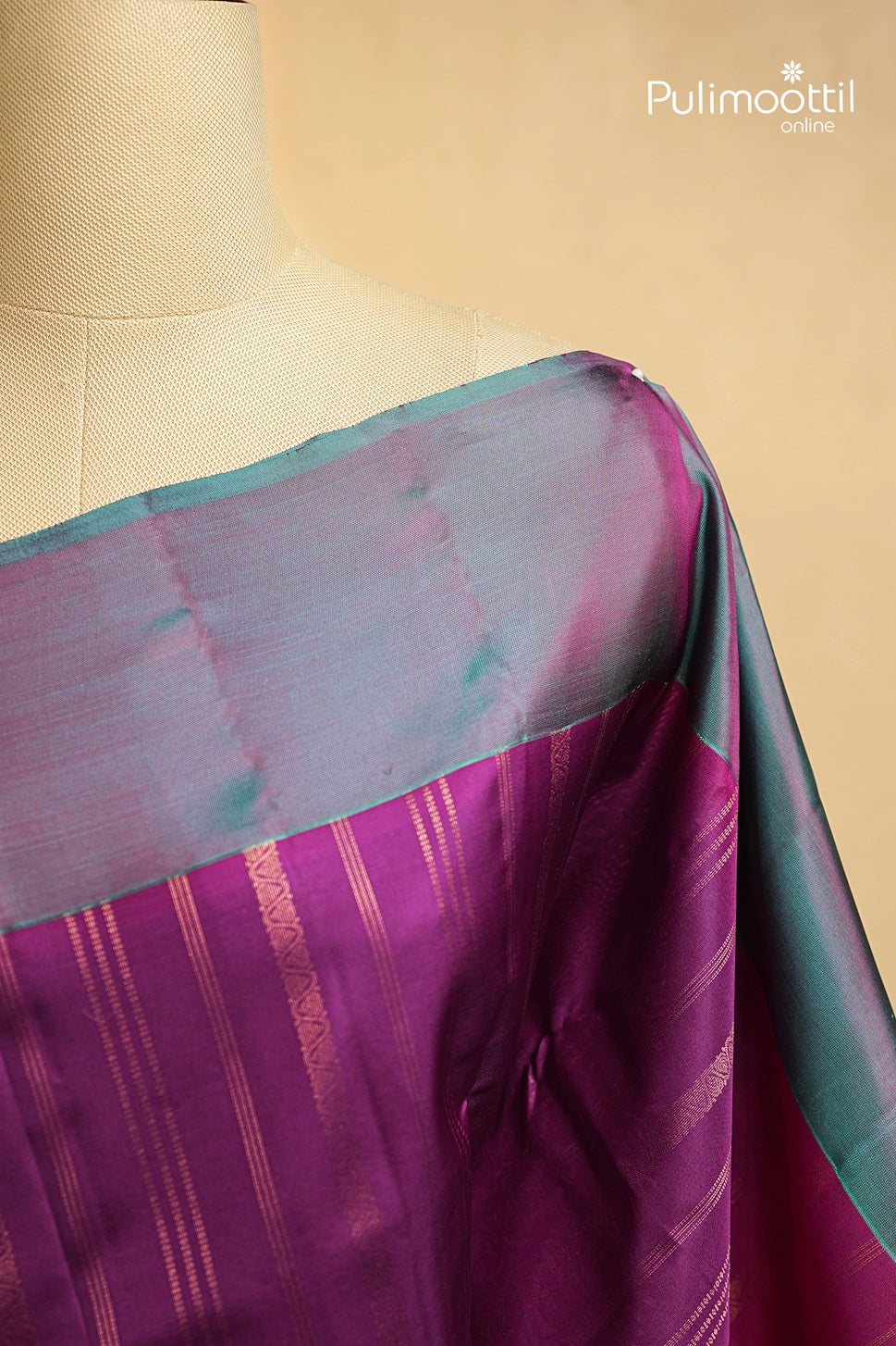 Dark Pink Colour Kanchipuram Soft Silk Saree