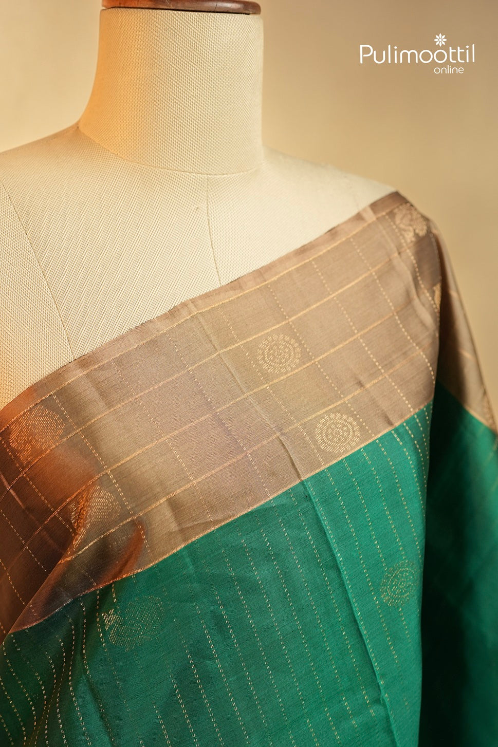Green Colour Kanchipuram Soft Silk Saree