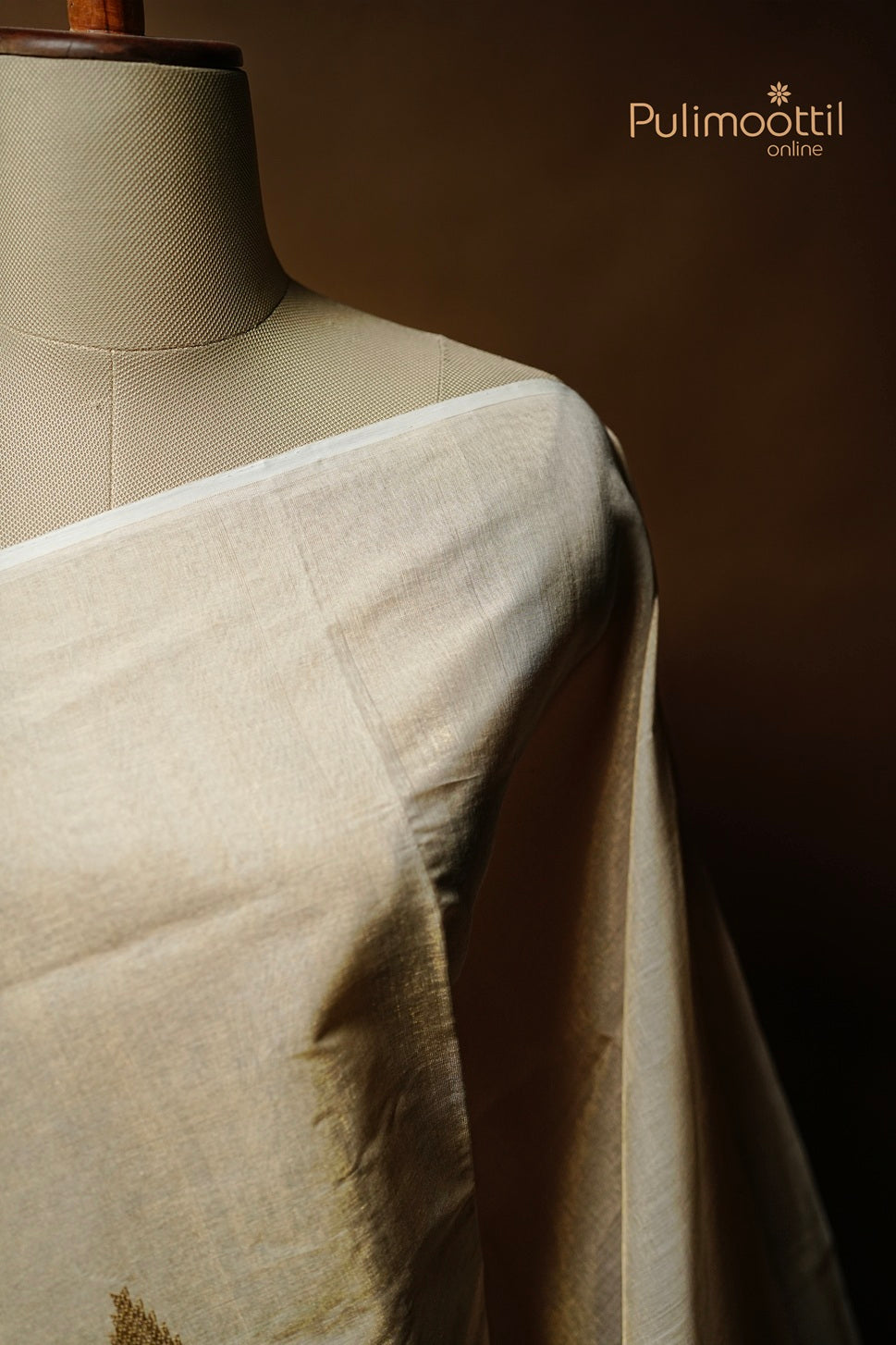 Kerala Traditional Golden Tissue Handloom Set Saree