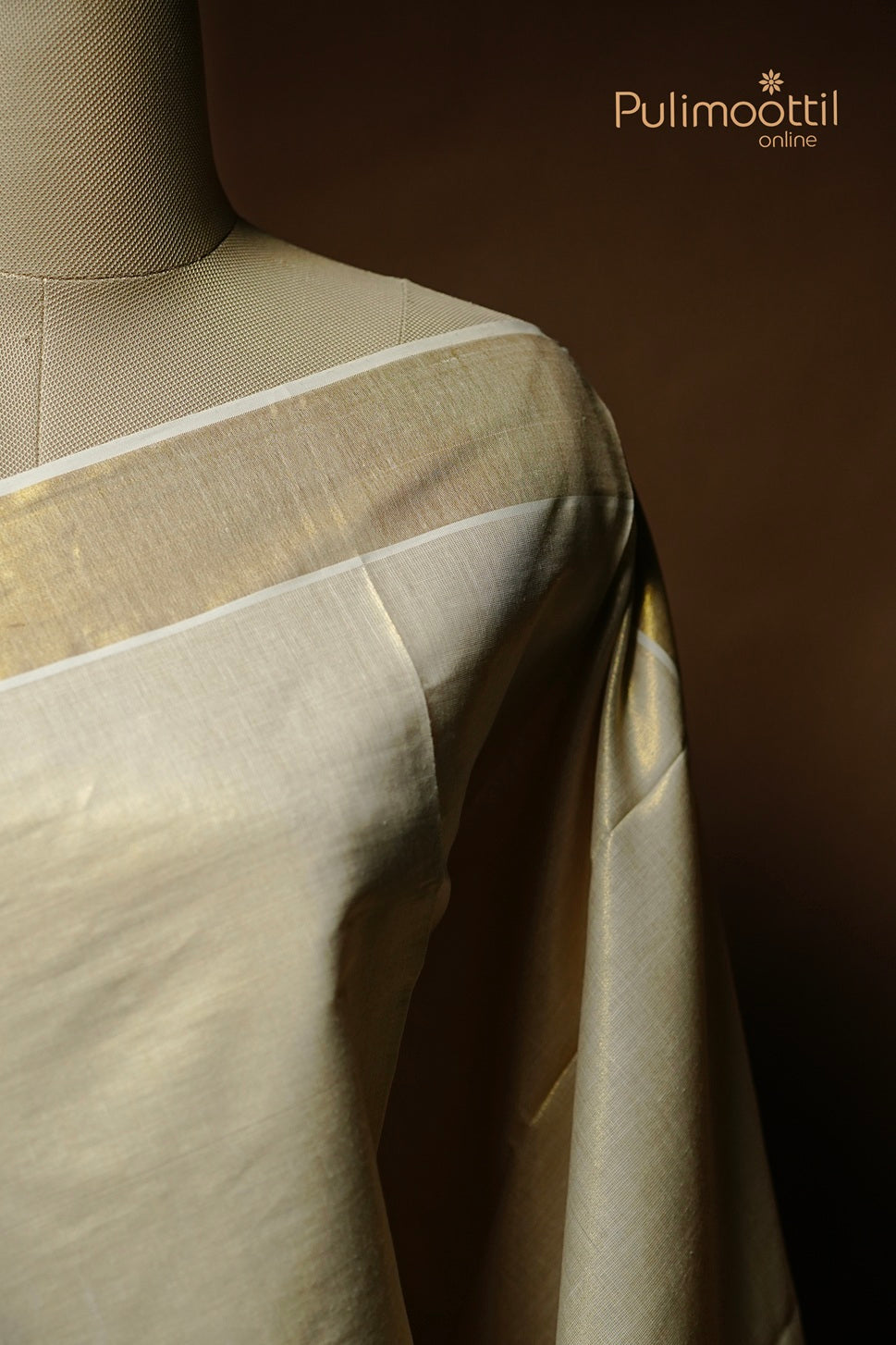 Kerala Traditional Golden Tissue Set Saree