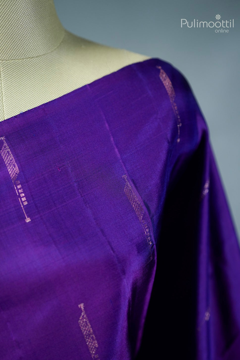 Dark Violet Colour Kanchipuram Soft Silk Saree