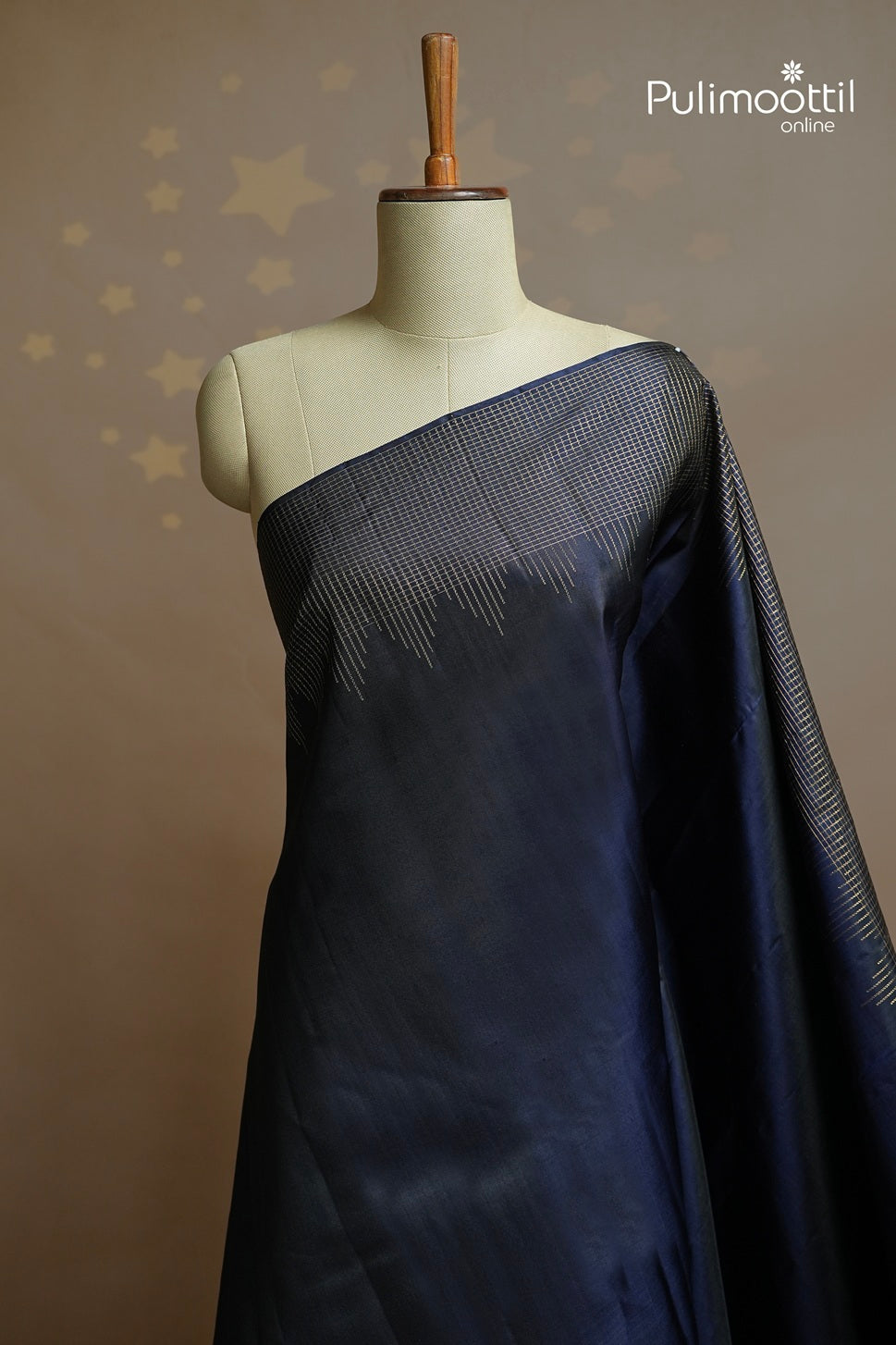 Dark Blue Colour Kanchipuram Soft Silk Saree