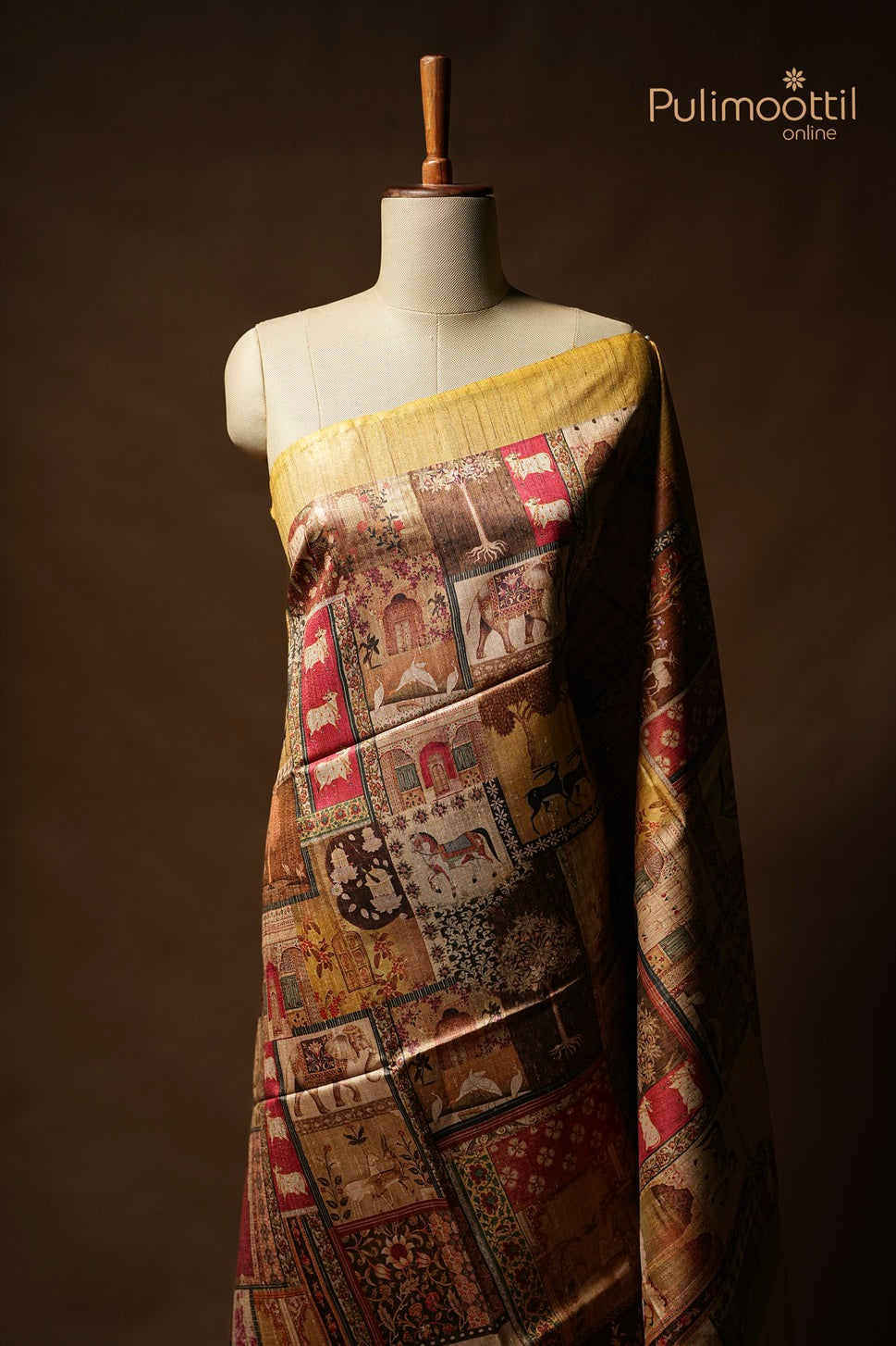 Multicolour Jute Silk Saree