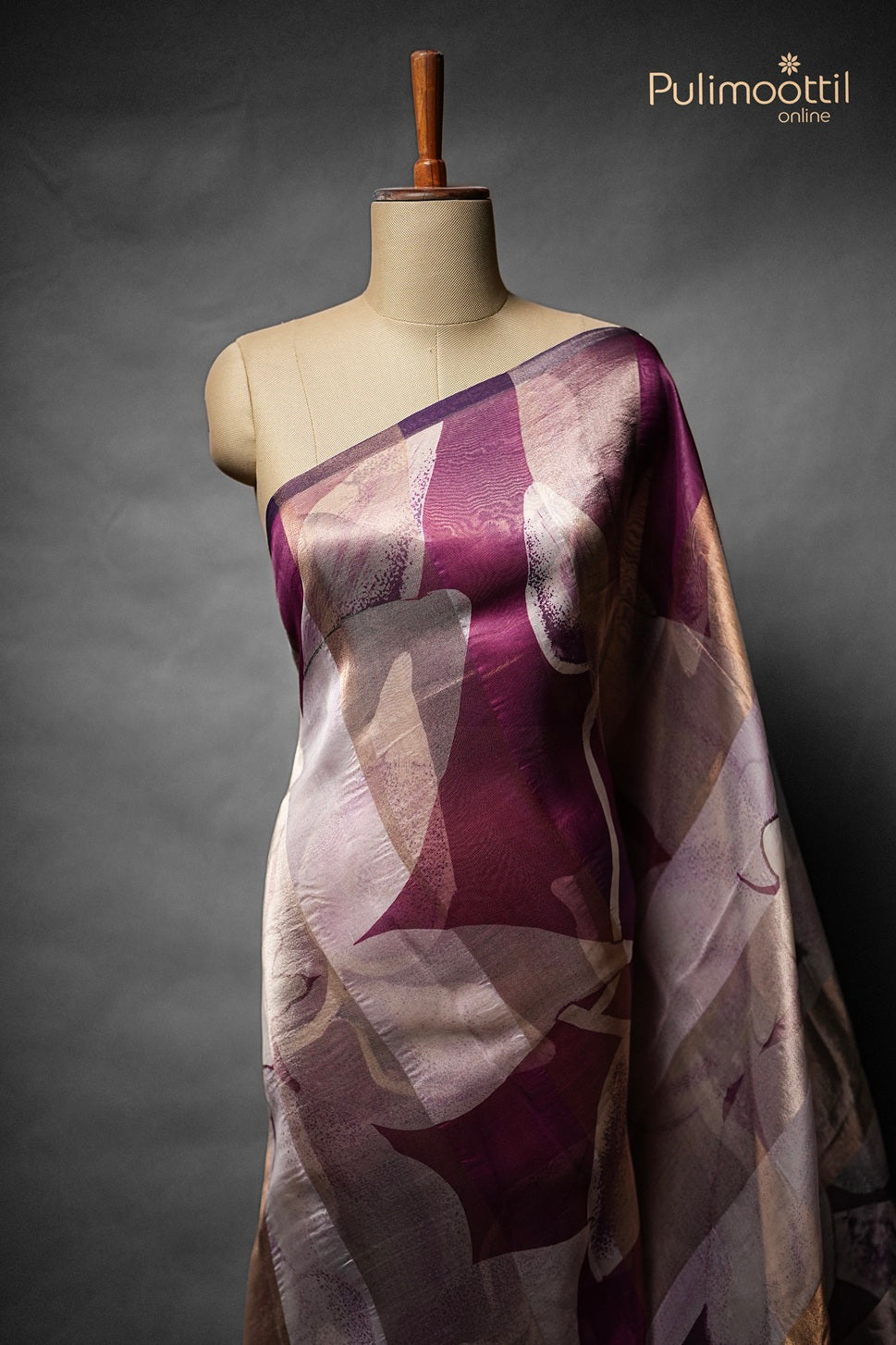 Light Lavender Colour Organza Fancy Saree