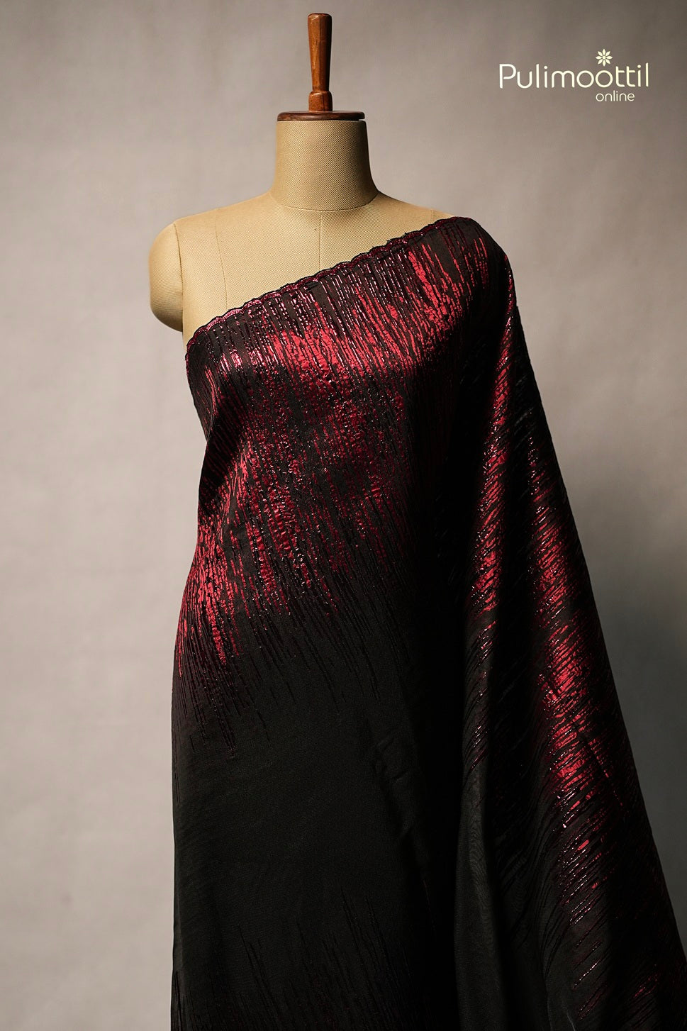 Black Colour Turkish Organza Saree