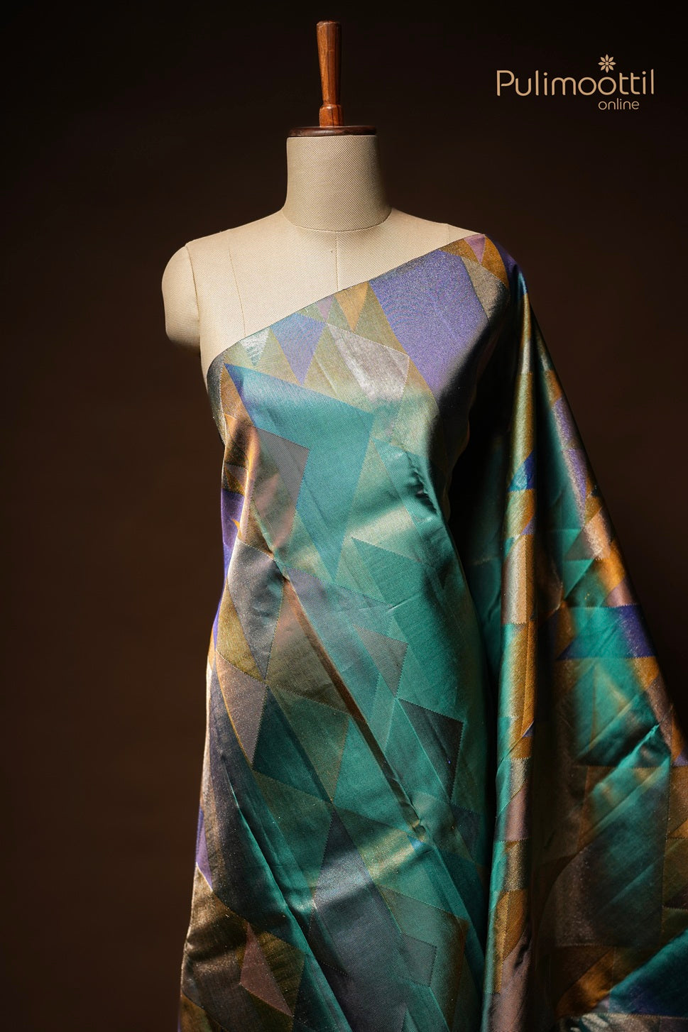 Multicolour Kanchipuram Brocade Designer Saree