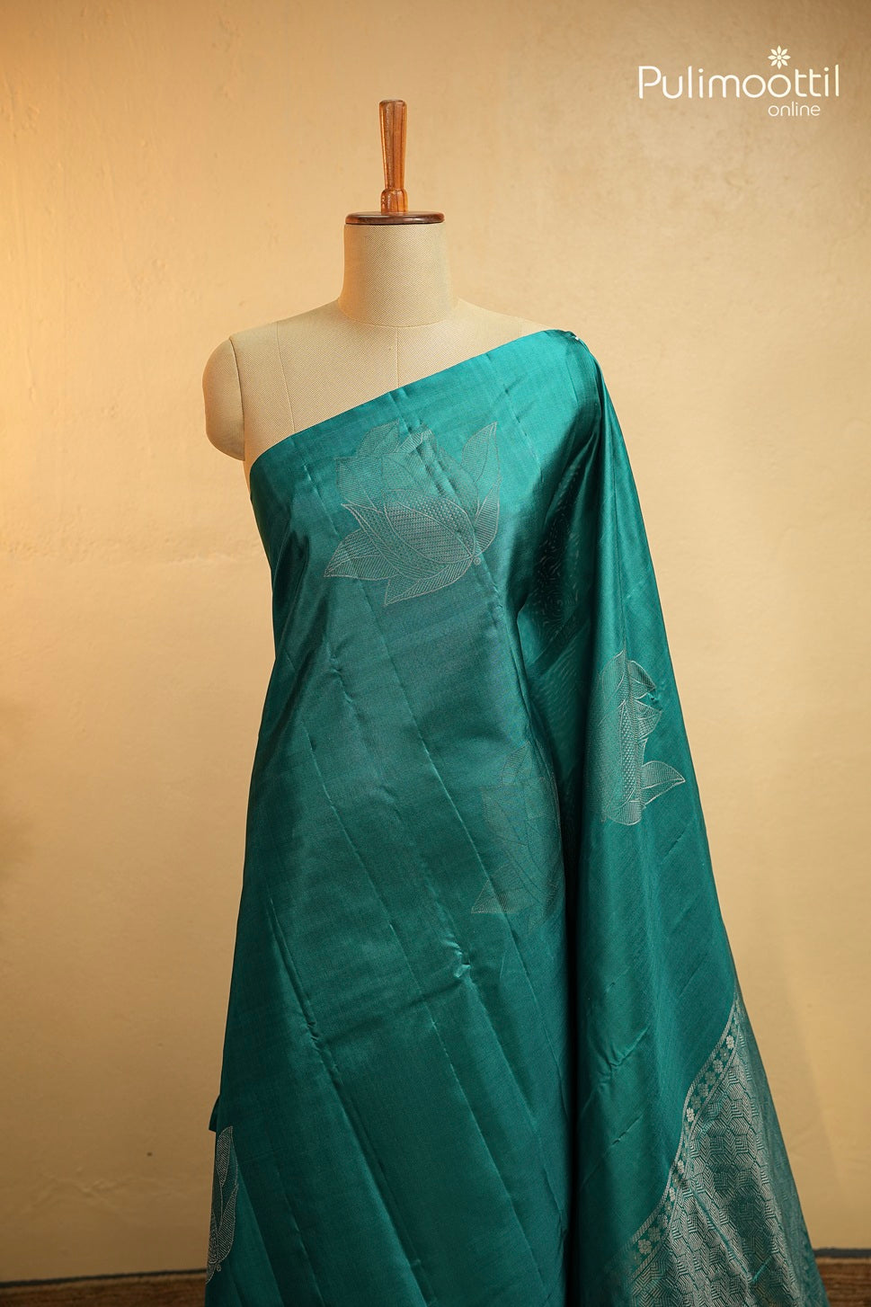 Dark Sky Blue Colour Kanchipuram Soft Silk Saree