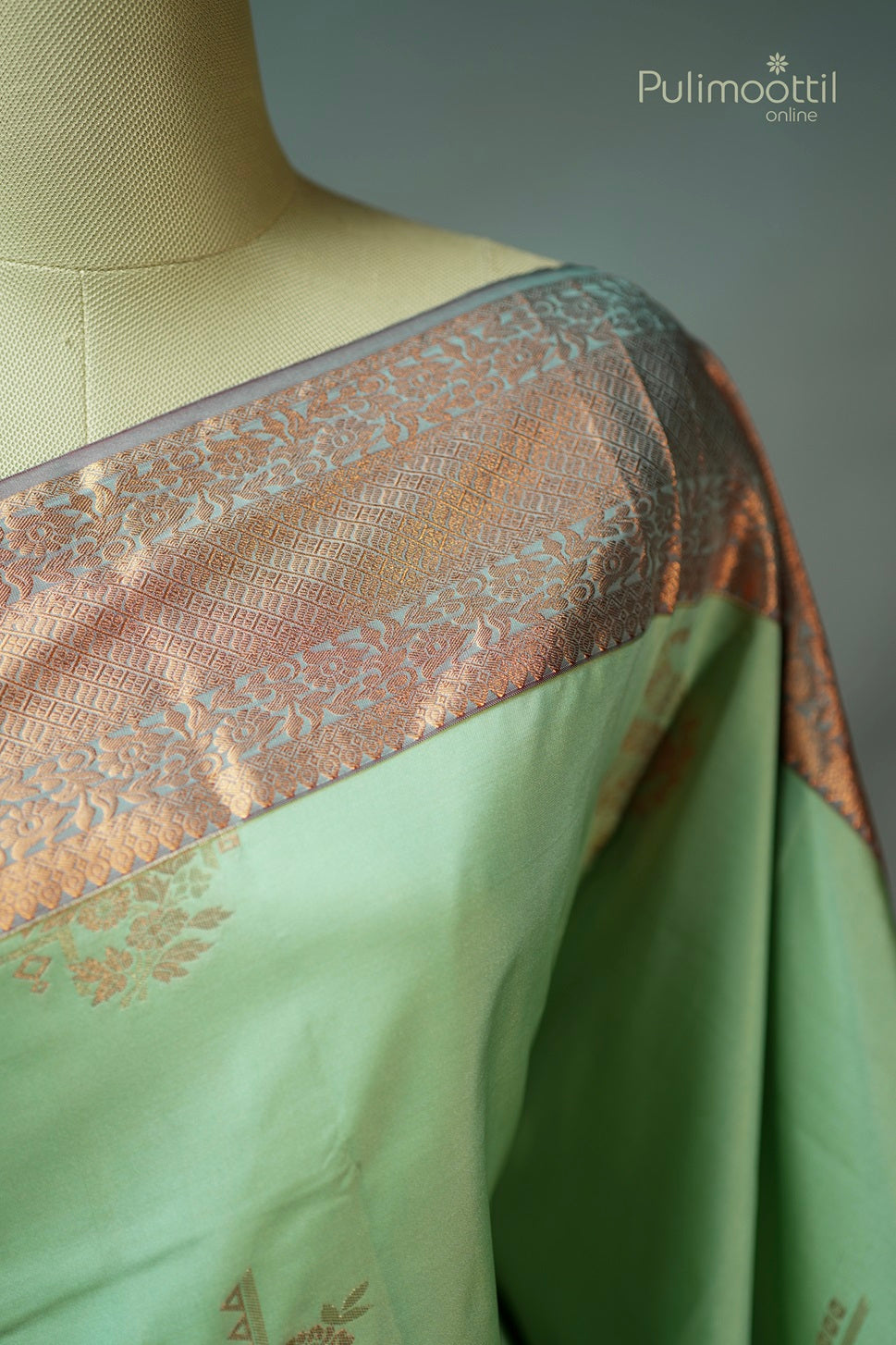 Light Aquamarine Colour Semi Silk Saree