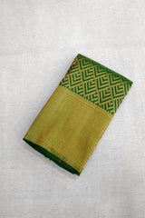 Dark Green Color Kanchipuram Brocade Saree