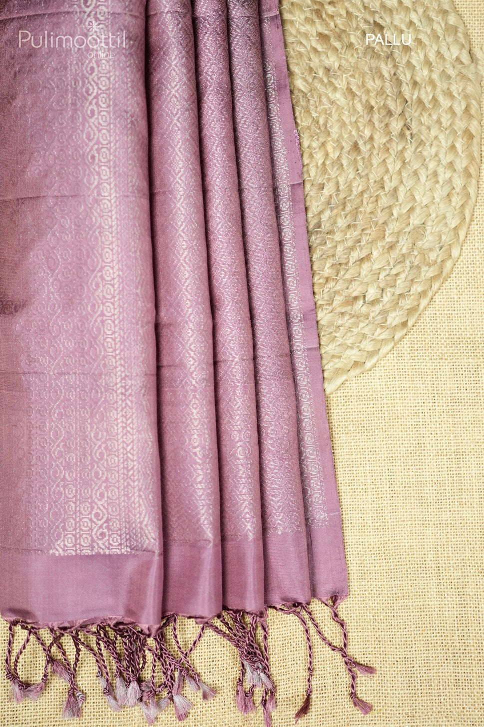 Pastel Onion Shade Kanchipuram Designer Saree