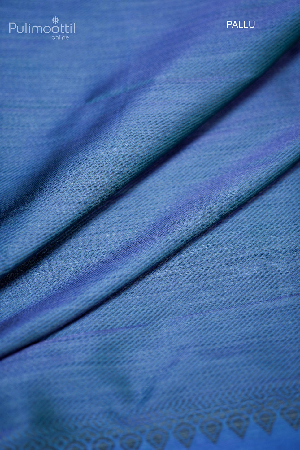 Peacock Blue Colour Semi Kanchipuram Saree