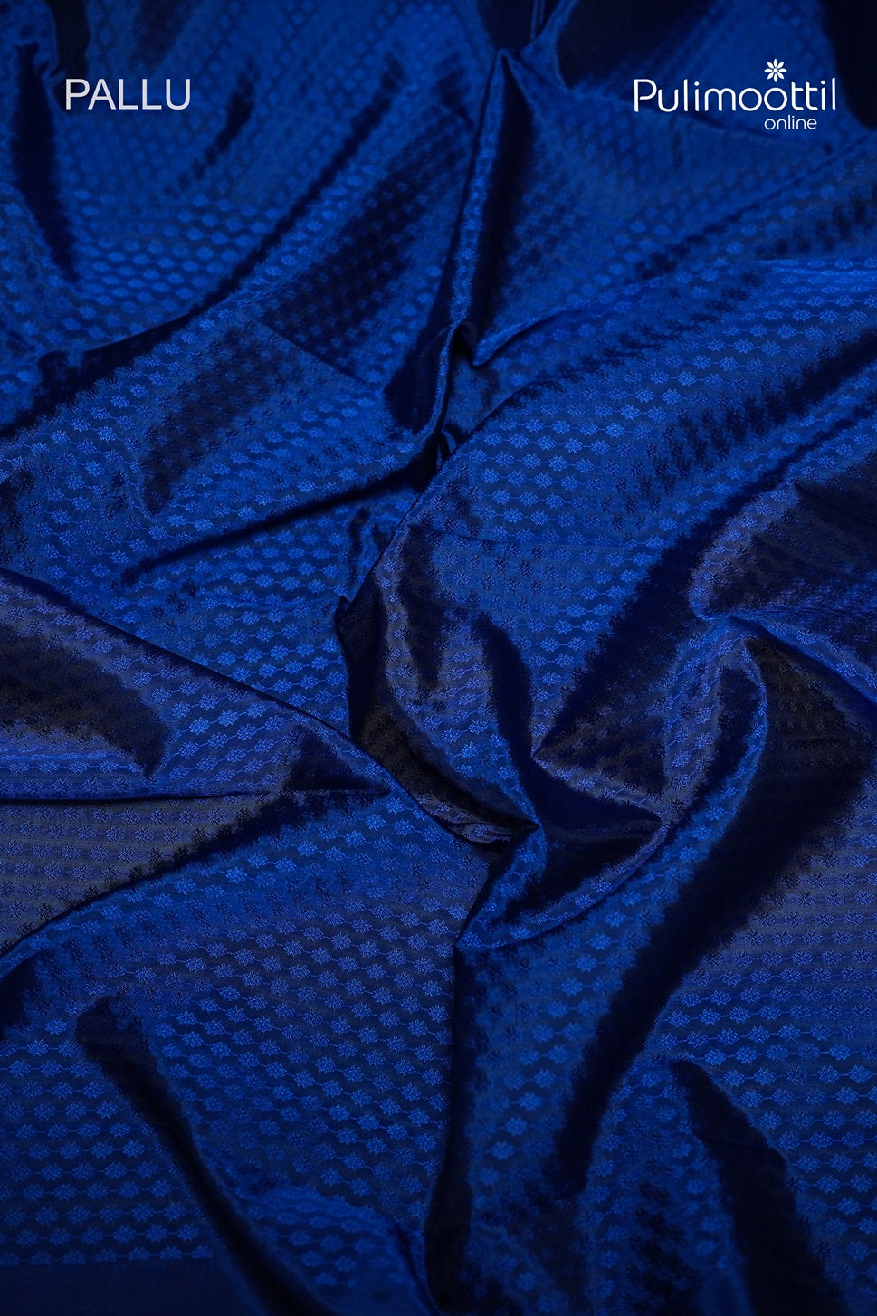 Medium Blue Colour Kanchipuram Self-Design Saree