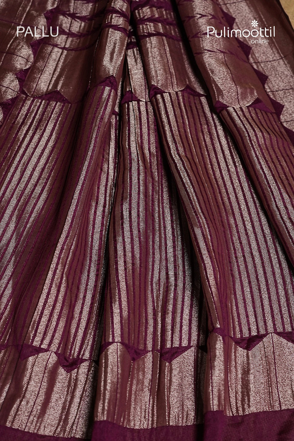 Purple Colour Banarasi Saree