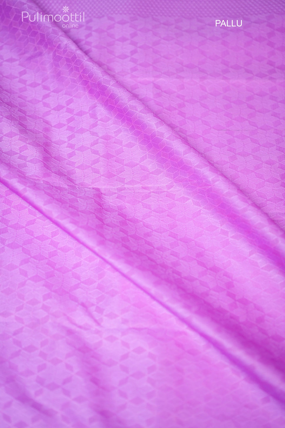 Lavender Colour Soft Print Semi Silk Saree