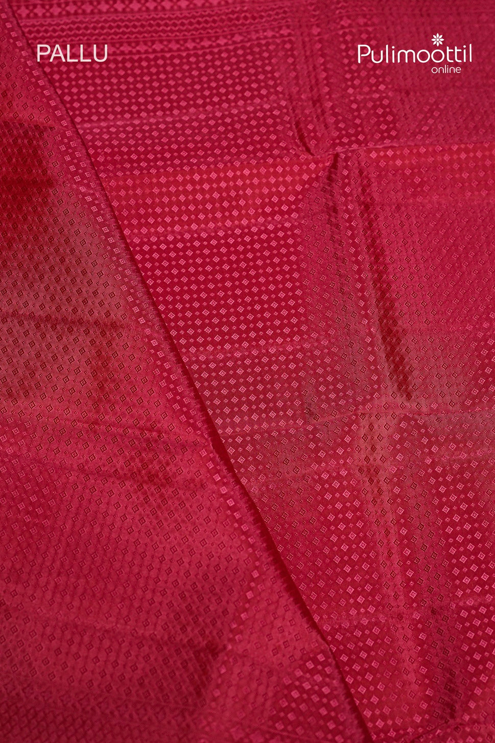 Punch Pink Colour Kanchipuram Self-Design Saree