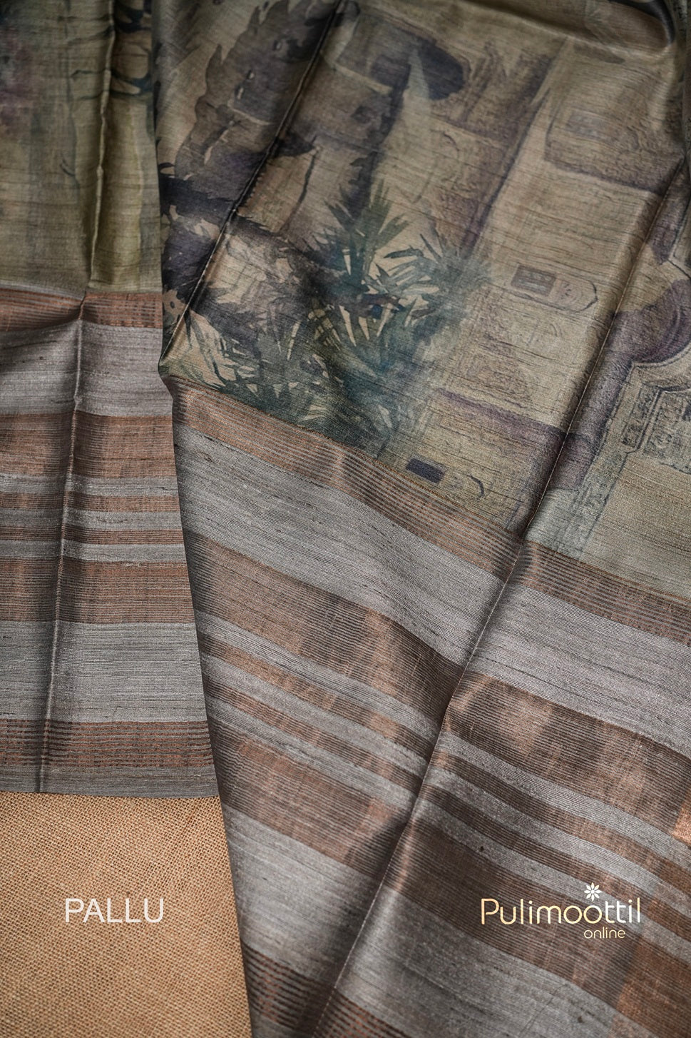 Multicolour Jute Silk Saree