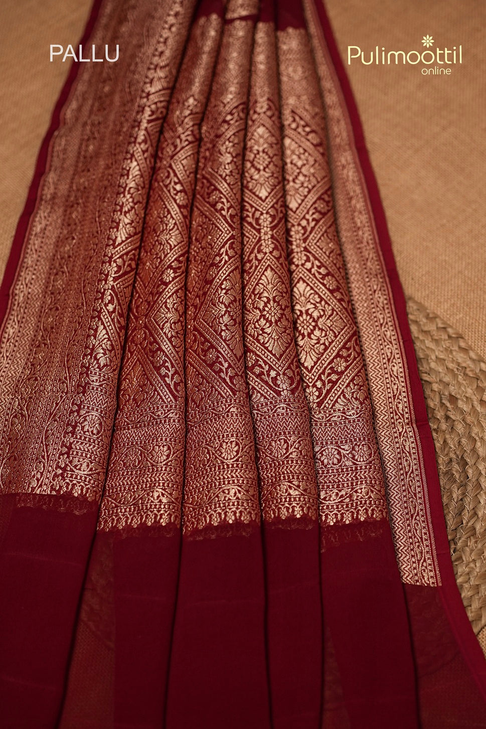 Maroon Colour Banarasi Saree