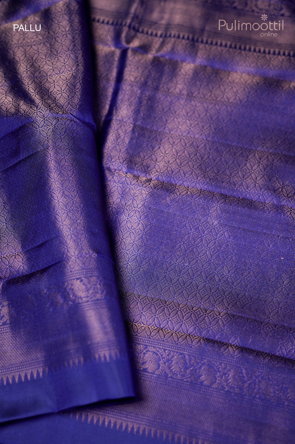 Dark Blue Colour Kanchipuram Soft Silk Saree