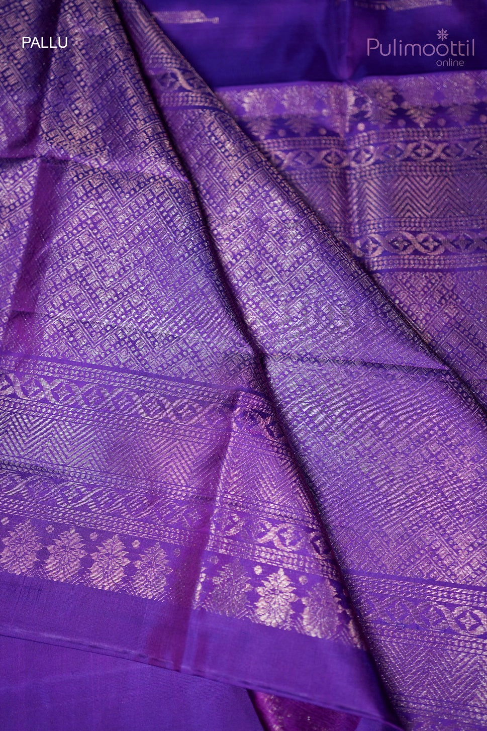 Dark Violet Colour Kanchipuram Soft Silk Saree