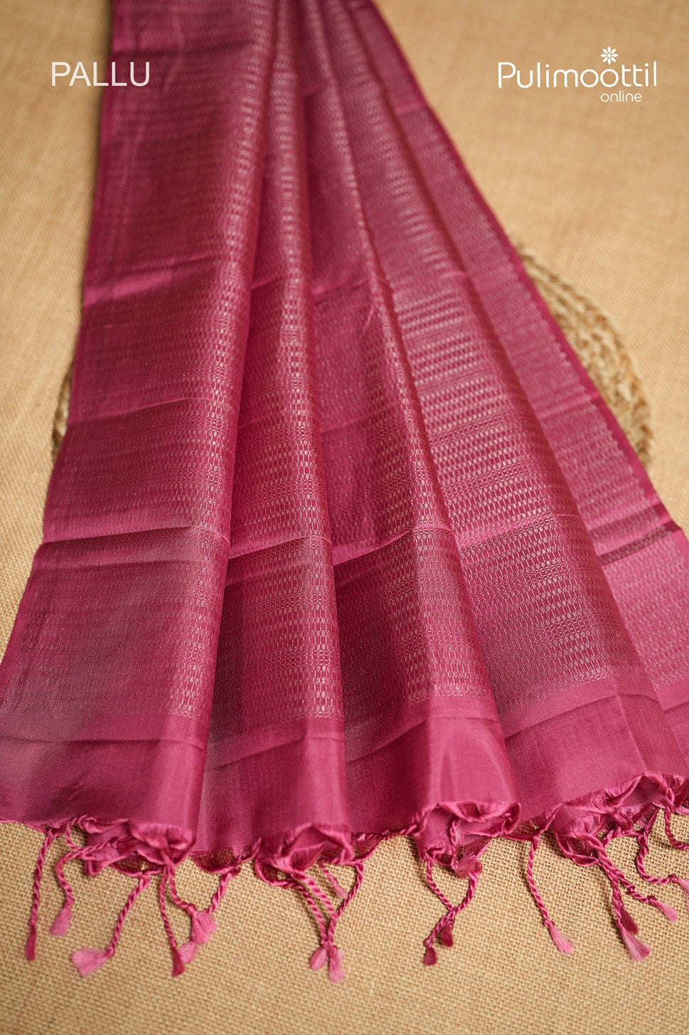 Onion Pink Colour Kanchipuram Designer Saree