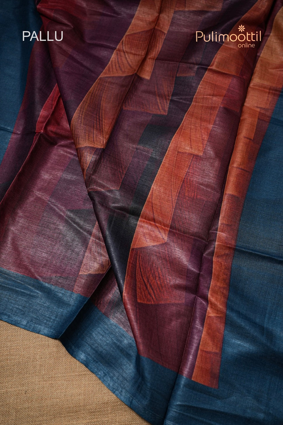 Multicolour Tussar Silk Saree