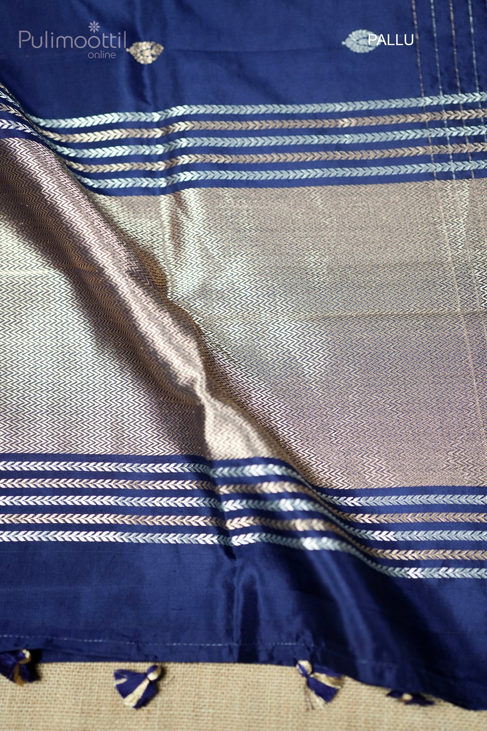 Dark Kerosene Colour Mango Silk Saree